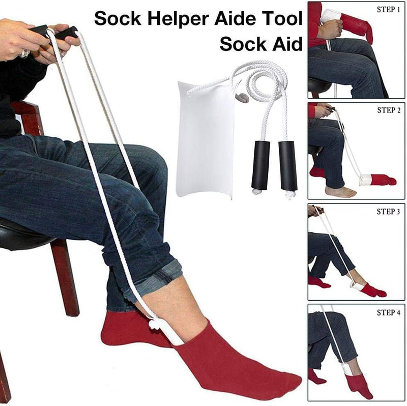 Sock Aid for Putting Socks on Sock Helper Slider Easy On Stocking Slider for Elderly, Disabled, Handicapped, Pregnant Woman - BeesActive Australia