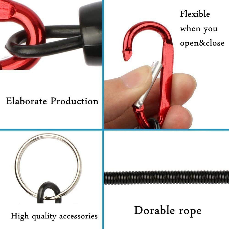 6pcs Pack Fishing Lanyards Boating Multicolor Fishing Ropes Secure Pliers Lip Grips Tackle Fish Tools(Color Ramdon) - BeesActive Australia