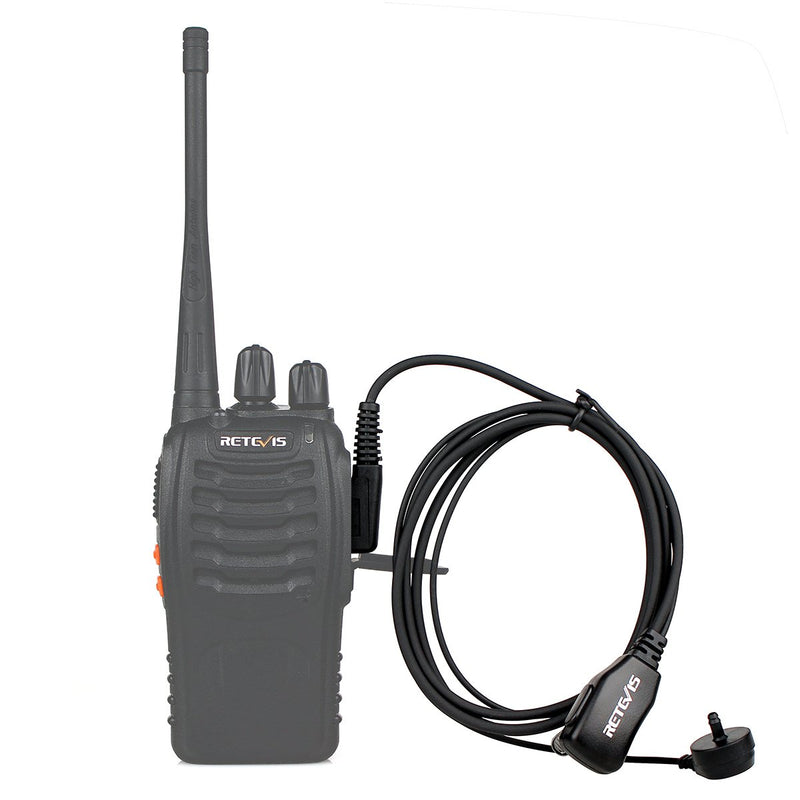 [AUSTRALIA] - Retevis 2 Pin PTT Mic Covert Acoustic Tube Earpiece Headset for Kenwood PUXING Baofeng UV-5R UV-5RA 888S Retevis H777 RT7 RT21(1 Pack) 