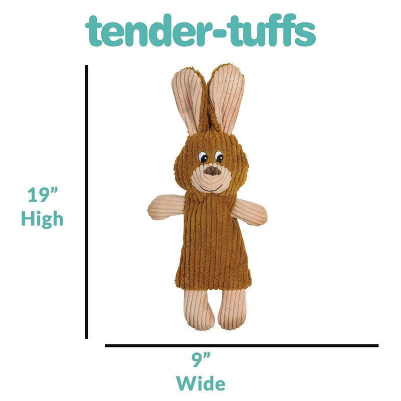 Snuggle Puppy Tender-Tuffs Quiet Bottle Cruncher Plush Dog Toys Bundle - Whisper Rabbit and Rocco Rocket Bottle Toys - Tough Cute Toys with No Squeaker - BeesActive Australia