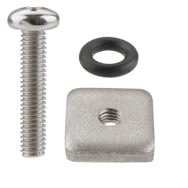 VTurboWay 316 Stainless Steel Fin Screw and Plate for Surf Longboard and SUP, 3 Pack, M5 Screw Suitable for Plastic Single Fin - BeesActive Australia