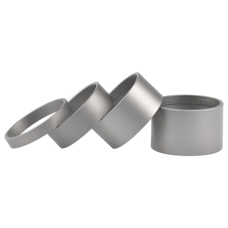 Wanyifa Titanium Matte Bicycle Headset Spacer 1-1/8" (5-10 - 15-20mm) Pack of 4 - BeesActive Australia