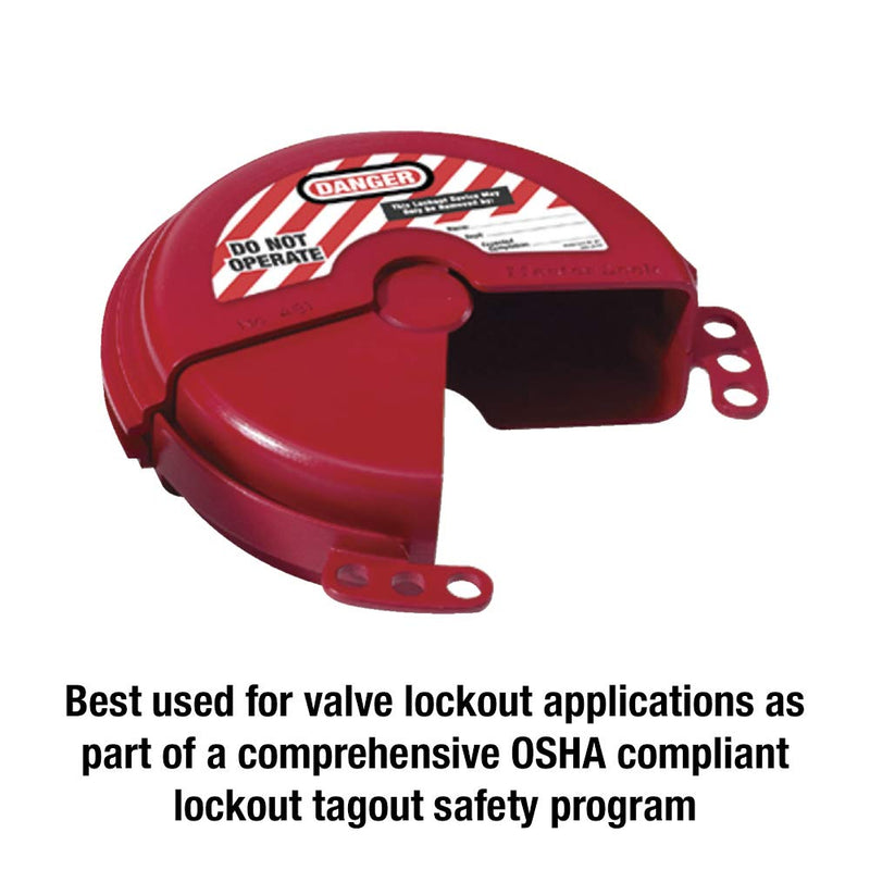 Master Lock 481 Lockout Tagout Rotating Gate Valve Lockout For 2" - 5" Valve Handle Diameters - BeesActive Australia