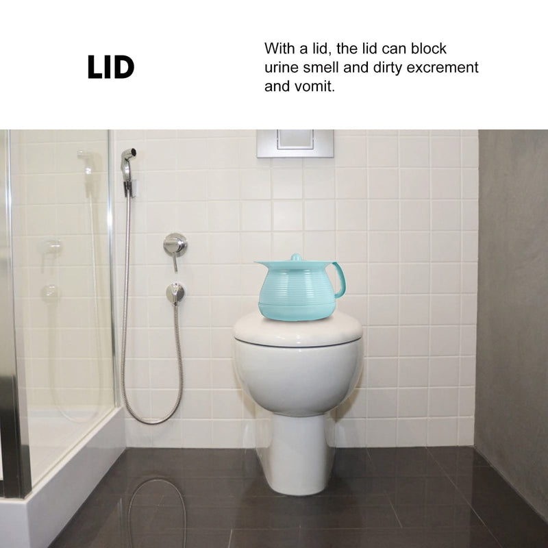 Tomaibaby Chamber Pot with Lid Design to Portable Kids Pee Pot Bucket Bedpan Bedside Potties for Adults Kids Sky- blue Sky-blue - BeesActive Australia