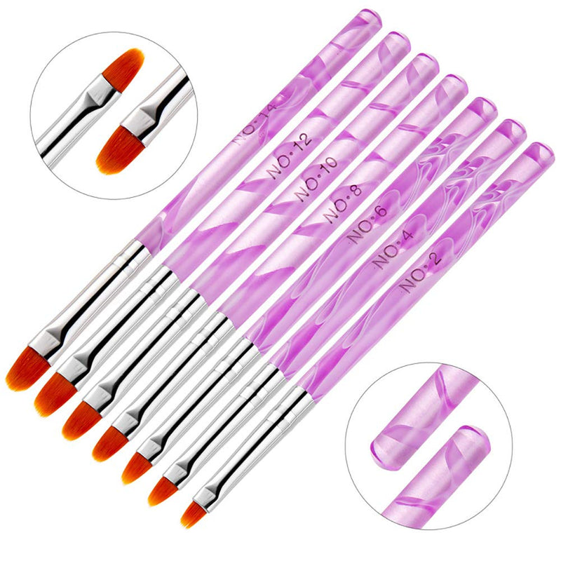 DANNEASY 13 Pcs Acrylic Nail Art Brush Set UV Gel Builder Brush Nail Carving Pen Painting Flower Nail Art Salon DIY Manicure Tools Kit 1 - BeesActive Australia