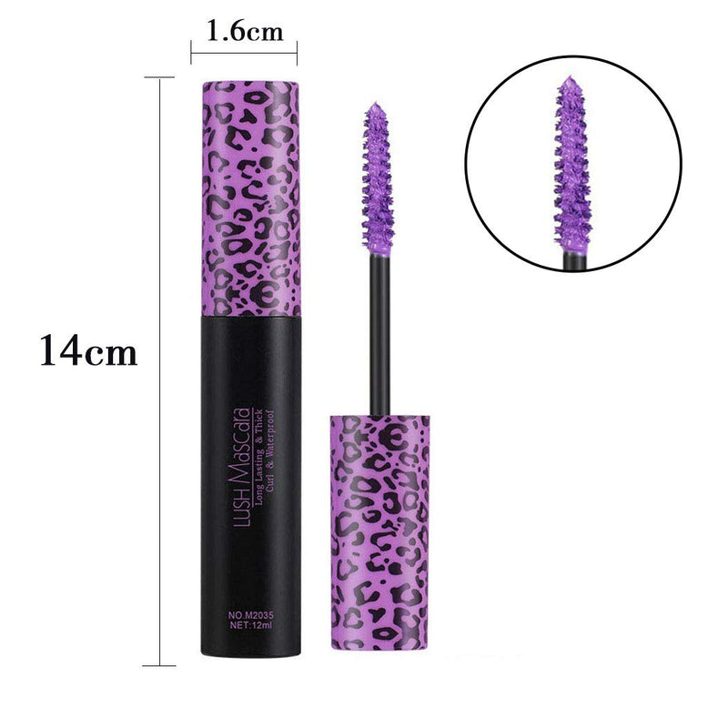 Kilshye Mascara Waterproof Eyelash Mascaras Thick Mascara Eye Makeup Lengthening No Clumping Mascara Professional Eye Cosmetics for Women and Girls Pack of 1 (Purple 4) Purple 4 - BeesActive Australia