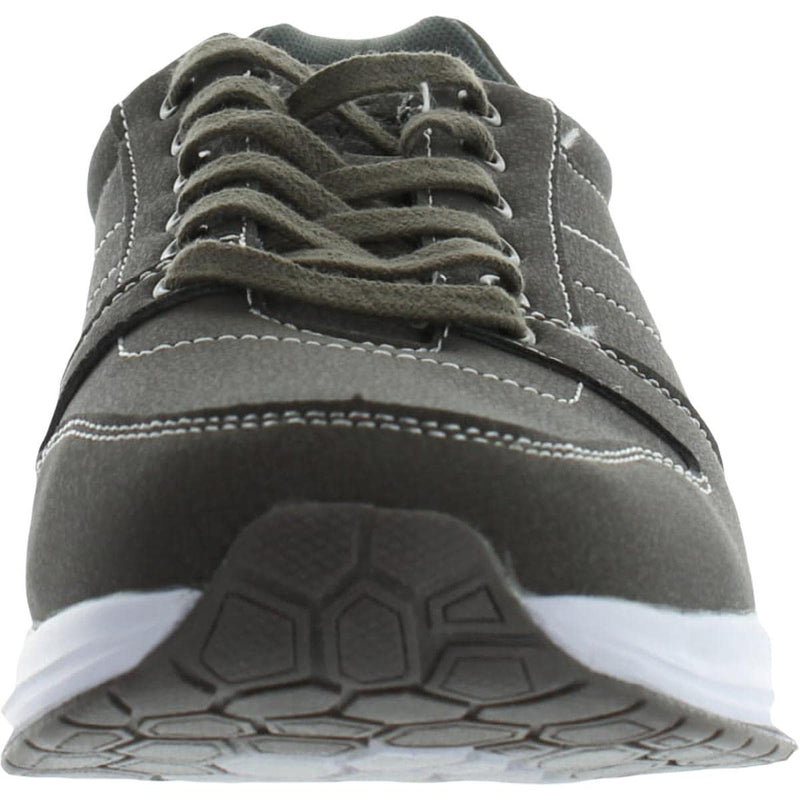 Weatherproof Vintage Mens Faux Leather Lifestyle Casual and Fashion Sneakers 9.5 Grey - BeesActive Australia
