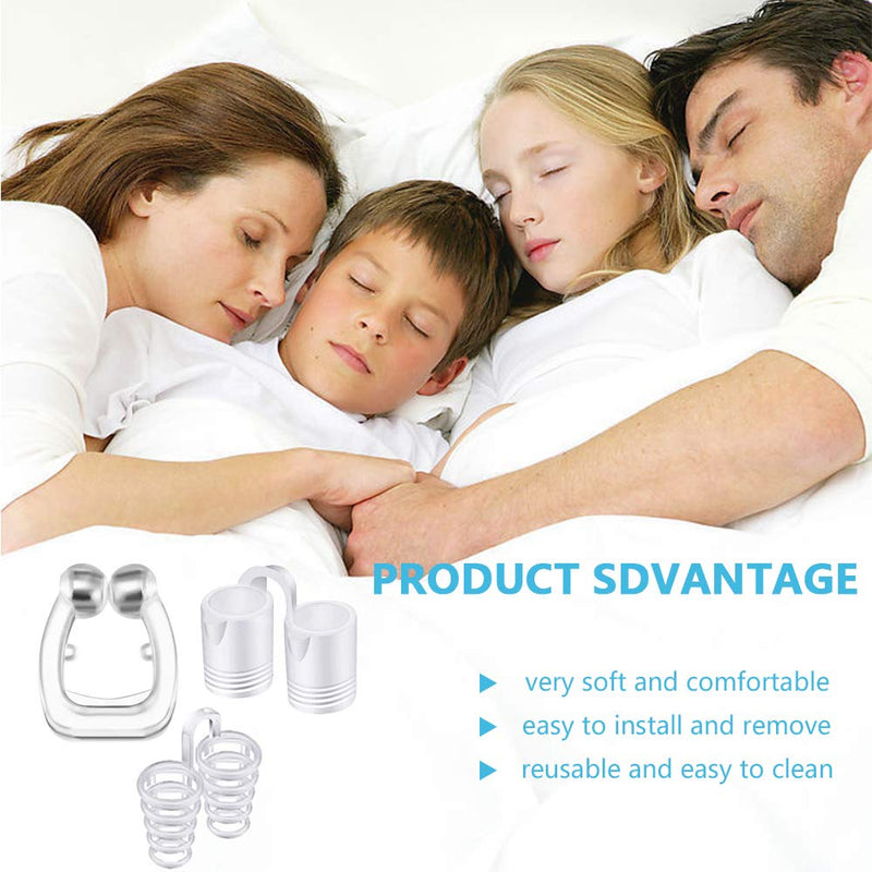 Anti Snore Devices,Silicone Magnetic Anti Snoring Clip,Snore Stopper Nose Vents Anti Snore Solution Snoring Relief Sleep Aid Devices (10 Pack) - BeesActive Australia