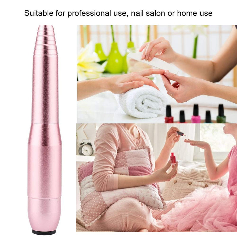 Belle 35000RPM Rechargeable Nail Drill, Professional Brushless Cordless Electric Nail E File Manicure Pedicure Machine with Portable Bag Ultra Smooth Quiet Vibration Free(US) US - BeesActive Australia