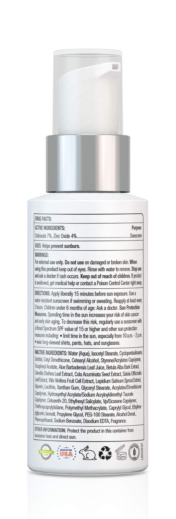 Luscious Age Revitalise Weightless Moisturizer Broad Spectrum SPF 25 Daily Moisturizer Sunscreen 2oz - Reduce Fine Lines and Wrinkles Anti Ageing Cream - BeesActive Australia