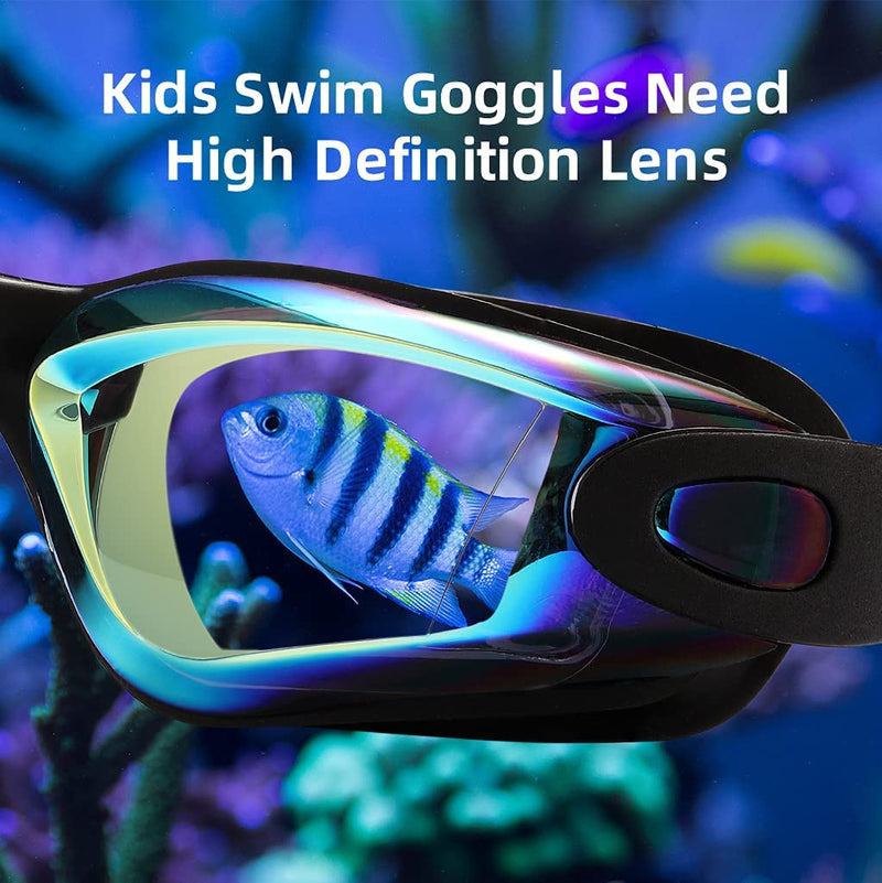 Aegend Kids Swim Goggles, Pack of 2 Swimming Goggles for Children Boys & Girls Age 3-14 Aqua & Aqua - BeesActive Australia