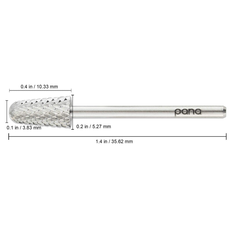 PANA Professional 3/32" Shank Size - Silver Safety Carbide Coarse Grit - Nail Drill Bit for Dremel Machine - BeesActive Australia