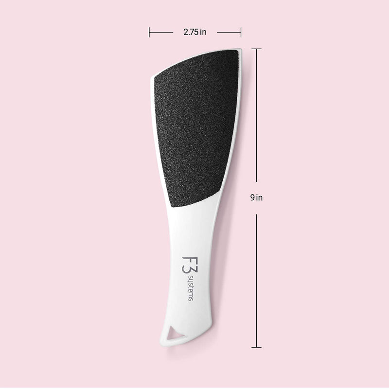 F3 Systems S-Line Emery Foot file, Colossal Double-Sided Pedicure Tool, Effective for Cracked Heel, Ergonomic Design for Easy Grip 1Pcs - BeesActive Australia