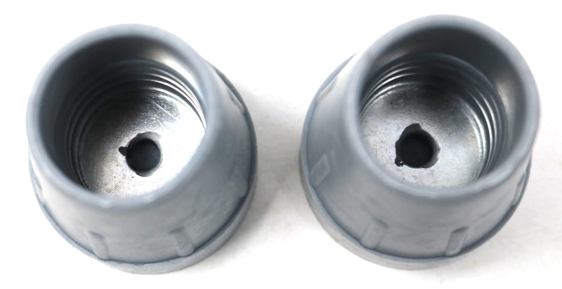 fiXte Heavy Duty Rubber Walking Frame Stick Cane Crutch Ferrule Tips with Metal Washer Installed to fit 25mm Poles (1") Grey (2) 2 - BeesActive Australia