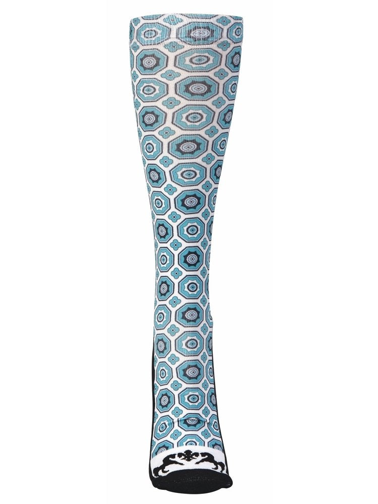 Equine Couture Kelsey Padded Boot Socks Aqua One Size - BeesActive Australia