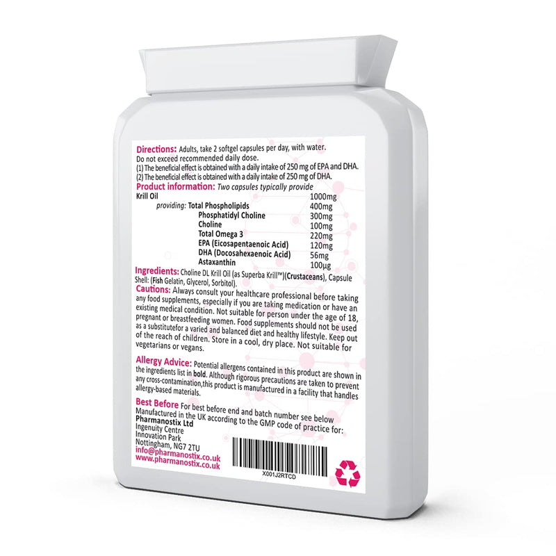 Antarctic Krill Oil Extract Super Strength 500 mg - 60 Soft Gel Easy Swallow Capsules � Sustainably Eco Harvested from Krill with Astaxanthin - 100% Pure Cold Pressed- Manufactured to GMP Standards - BeesActive Australia