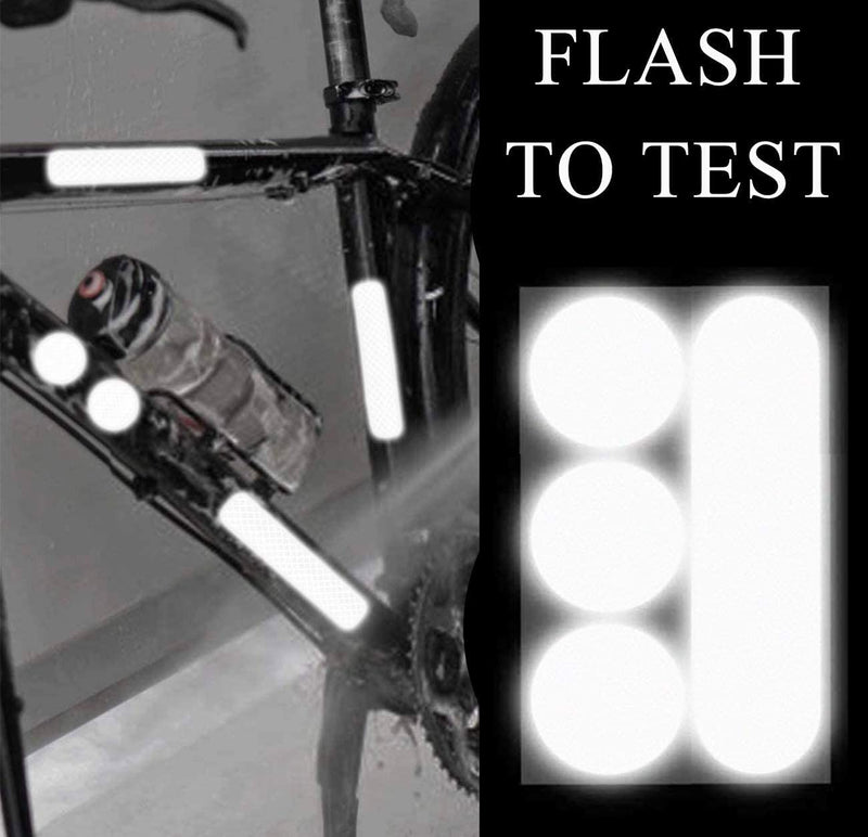 KOOUMOS 36Pcs Reflective Decals Reflective Stickers Safety Warning Sticker Tapes Waterproofs High Intensity Night Visibility Adhesive 30PcsYellow+White+Red3x8cm - BeesActive Australia