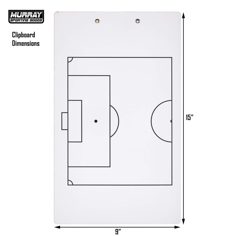 Murray Sporting Goods Dry Erase Double-Sided Soccer Coaches Clipboard - BeesActive Australia