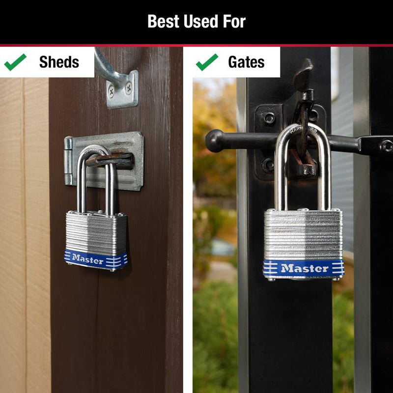 Master Lock 3TRILF Outdoor Padlock with Key, 3 Pack Keyed-Alike 3 Pack - Keyed Alike - BeesActive Australia