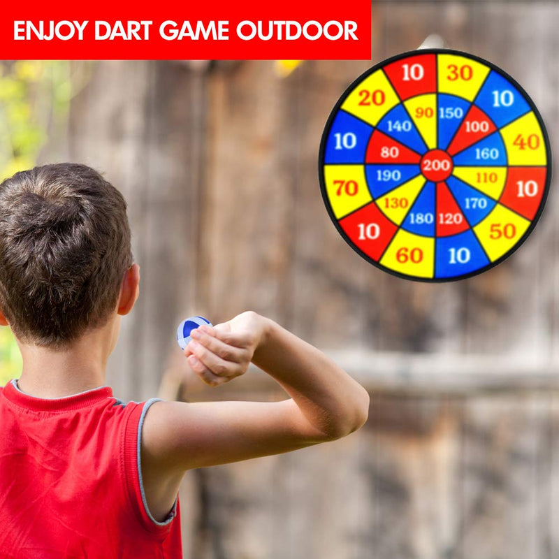 Boxgear Dart Board Game for Kids with Sticky Balls | 14" Dartboard Indoor with 12 Sticky Wall Balls | Fun Family Board Games for Kids 4 and Up | Promote Math Skills & Exercise with 4 Player - BeesActive Australia