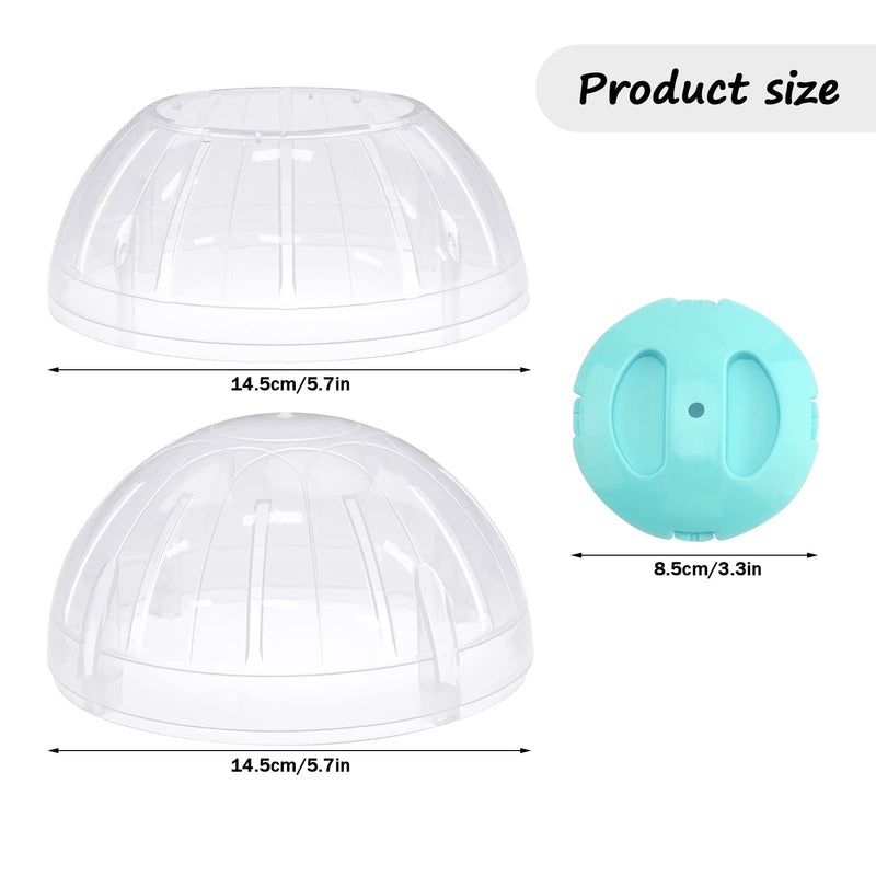 FANKUTOYS Hamster Exercise Ball, 5.7 Inch Transparent Hamster Ball Running Hamster Wheel for Dwarf Hamsters Small Pets to Reduce Boredom and Increase Activity 1 Pieces Blue - BeesActive Australia