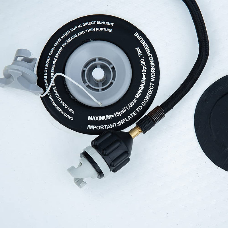 HEYTUR Inflatable Boat SUP Pump Adaptor Standard Schrader Conventional Air Pump Air Valve Adapter Spoke Plate Attachment - BeesActive Australia