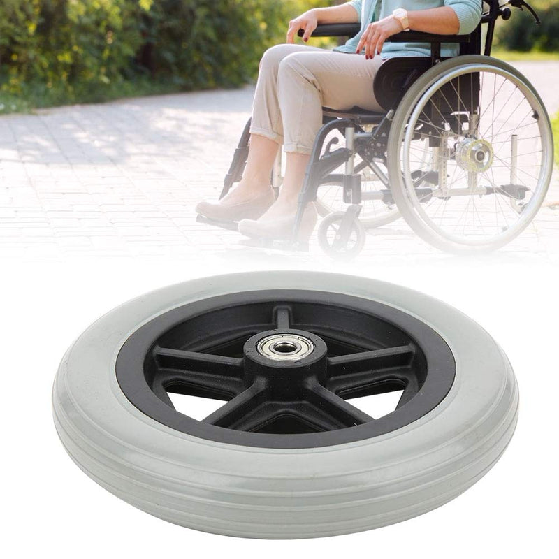 Wheelchair Wheels，7 Inch Wheelchair Front Wheels，Disabled Old People Walk Chair Wheelchair Rubber Wheels - BeesActive Australia