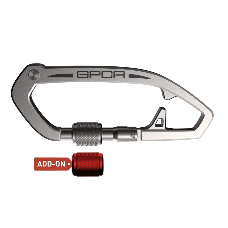 GPCA X Carabiner Multi-Tool EDC Keychain - Works with Dog Leash Kickstarter (Steel) - BeesActive Australia