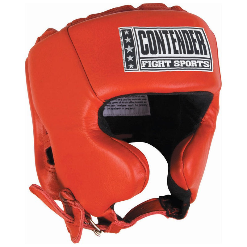 [AUSTRALIA] - Contender Fight Sports Competition Boxing Muay Thai MMA Sparring Head Protection Headgear with Cheeks Medium Black 