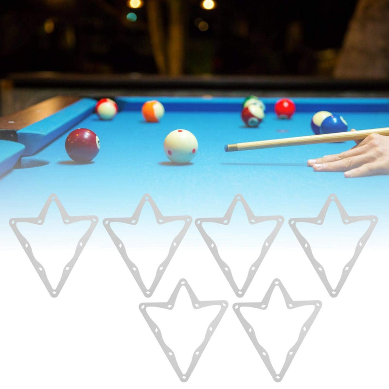 Demeras Billiard Magical Racks Billiard Magical Rack Sheet Save Time 10 Ball Paper Pool Rack Sheets Smooth White 6Pcs Durable for Billiards Lovers - BeesActive Australia