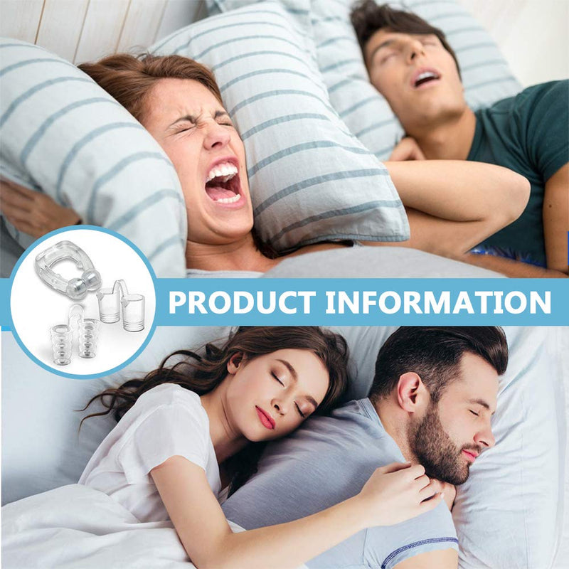 Anti Snore Devices,Silicone Magnetic Anti Snoring Clip,Snore Stopper Nose Vents Anti Snore Solution Snoring Relief Sleep Aid Devices (10 Pack) - BeesActive Australia