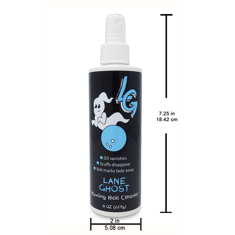Lane Ghost Bowling Ball Cleaner Spray Kit - 2 Pack - USBC Approved - Oil, Scuff, and Belt Mark Cleaner - Restores Tack and Prolongs Lifespan of Ball - BeesActive Australia
