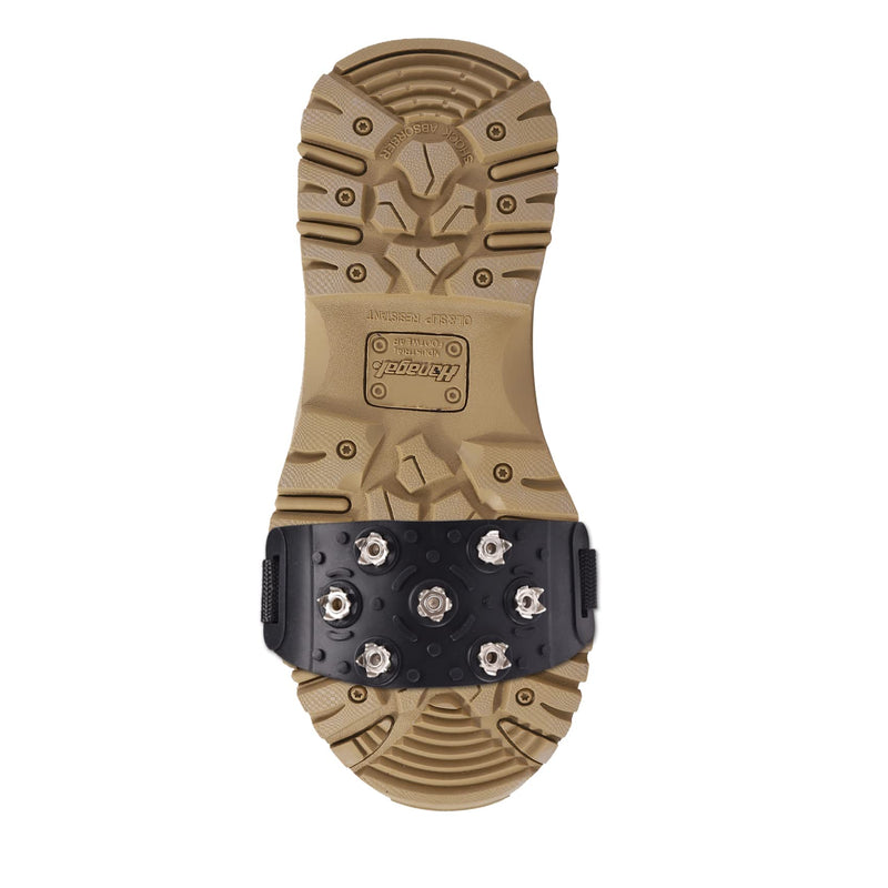 Crampons Traction Ice Cleats Grippers Anti-Skid Traction Grips Crampons Spikes 7 Point Cleats for Hiking Walking Climbing Fishing Jogging Mountaineering Ice Snow Grips - BeesActive Australia