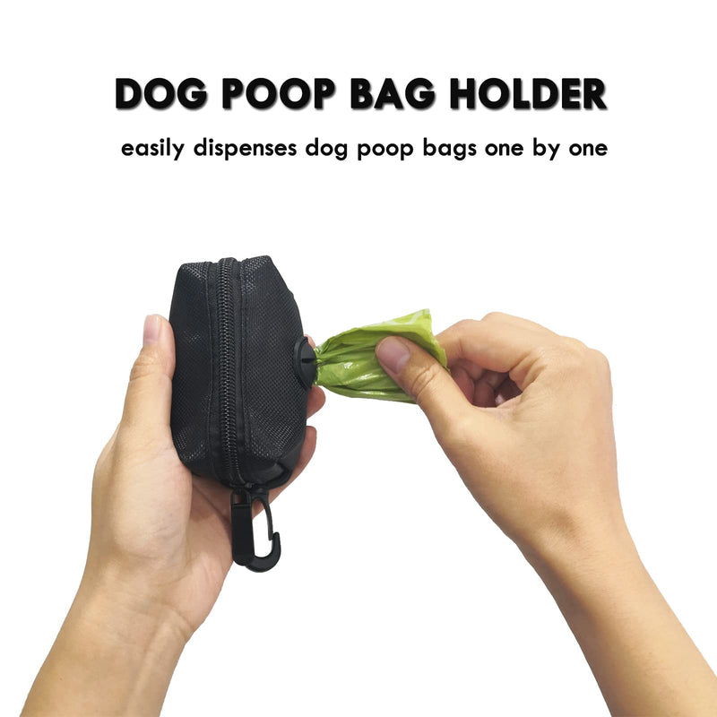 2 Pack Dog Poop Bag Holder, Poop Bag Holders for Leashes, CAKOVANO Pet Dog Waste Bag Dispenser Leash Attachment – Fits Any Dog Leash – Includes 2 Pack Poop Bag Dispenser & 4 Free Rolls of Poop Bags - BeesActive Australia