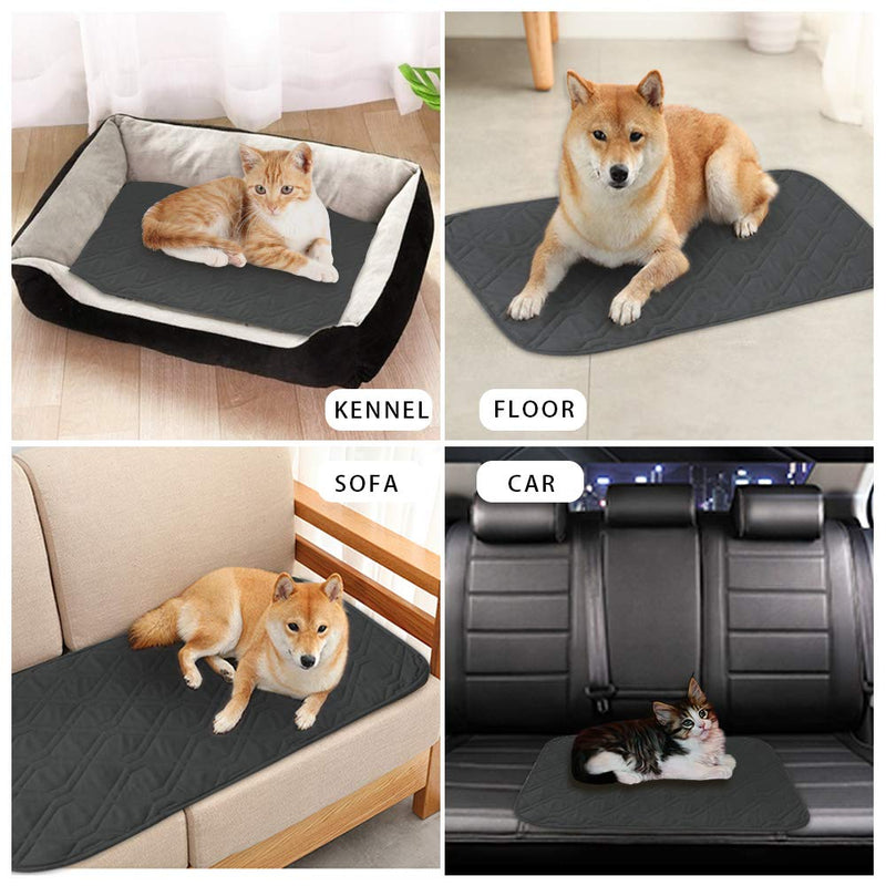 SUNNYTEX Waterproof Dog Bed Cover Dog Mat Pet Pad Pet Blanket for Couch Sofa Bed Mat Anti-Slip Furniture Protrctor 30 x 70 in (Pack of 1) Dark Grey - BeesActive Australia