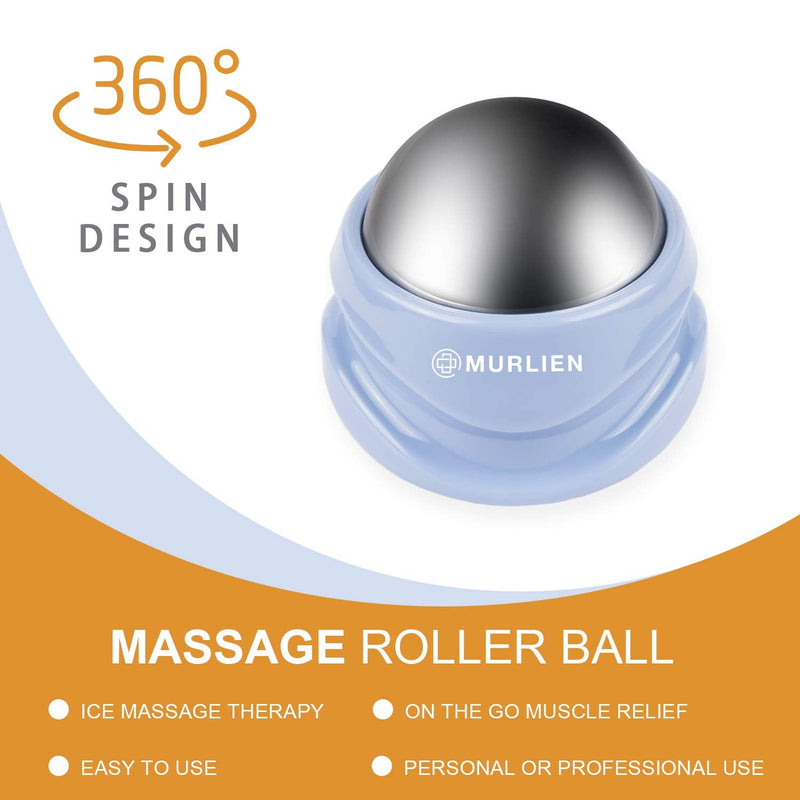 MURLIEN Ice Therapy Massage Roller Ball, Manual Massager for Deep Tissue Massage, Alleviating Muscle Tension and Pain Relief, Suitable for Neck, Back, Shoulders, Arms, Legs, Thighs etc. - BeesActive Australia