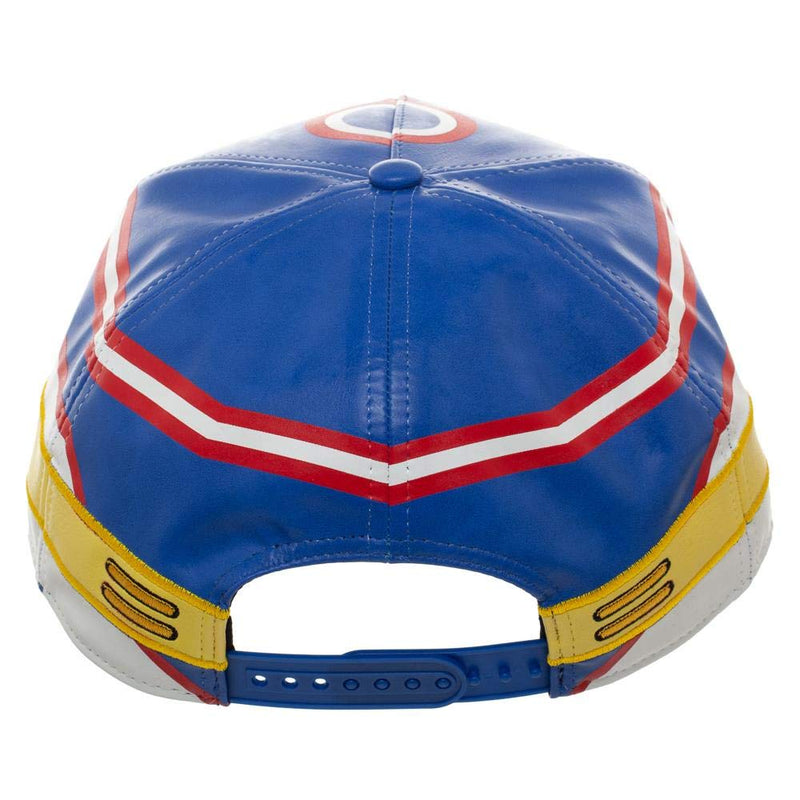 Bioworld My Hero Academia All Might Suit Up Snapback Hat Blue - BeesActive Australia