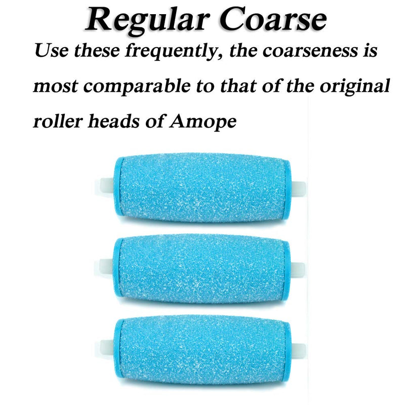 7 Pack Include 4 Extra Coarse & 3 Regular Coarse Replacement Roller Refill Heads Compatible with Amope Pedi Electronic Foot File - BeesActive Australia