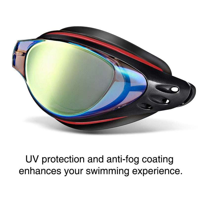 Shortsighted Swim Goggles Nearsighted Swimming Goggles for Adult Men Women Kids Black -2.5 - BeesActive Australia
