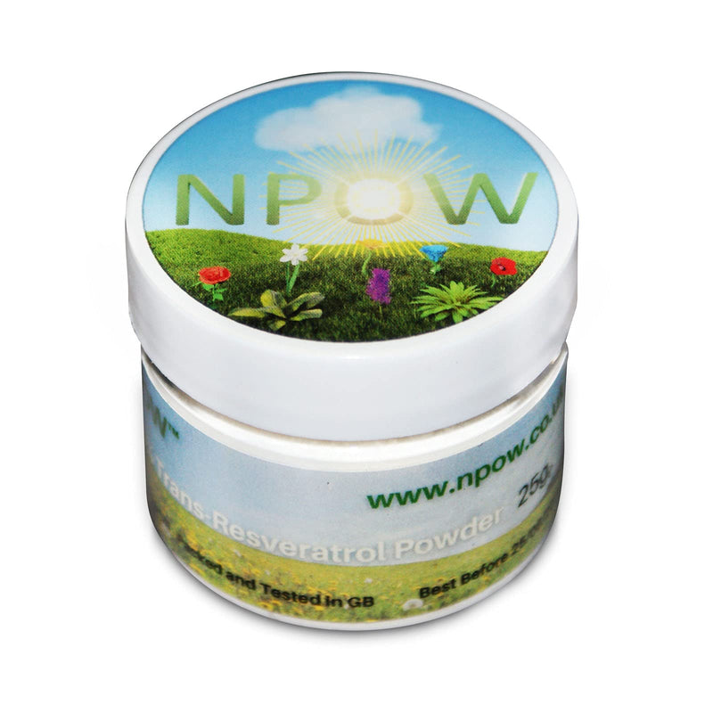 Resveratrol Powder (99.5% Trans-Resveratrol) by NPOW CAS 501-36-0, 25g 3rd Party Tested UK - BeesActive Australia