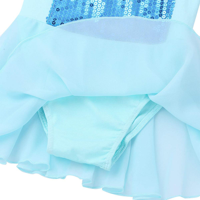 [AUSTRALIA] - Alvivi Kids Girls Princess Ballet Dance Tutu Dress Leotard Party Dancewear Costumes Blue 8 / 10 