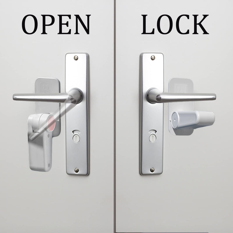 Mr Chen Door Knob Child Proof, 3PCS Updat Child Door Locks to Prevent Children from Opening The Door. Ddoor Handle Baby Proof, Baby Door Lock(White, 3 Packs) - BeesActive Australia