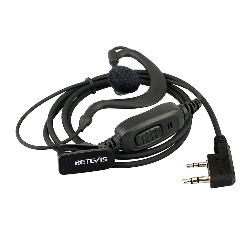 [AUSTRALIA] - Case of 10,Retevis Two Way Radio Earpiece with Mic Single Wire Earhook Headset for Baofeng BF-888S UV-5R Retevis H-777 RT22 Arcshell AR-5 Walkie Talkies 