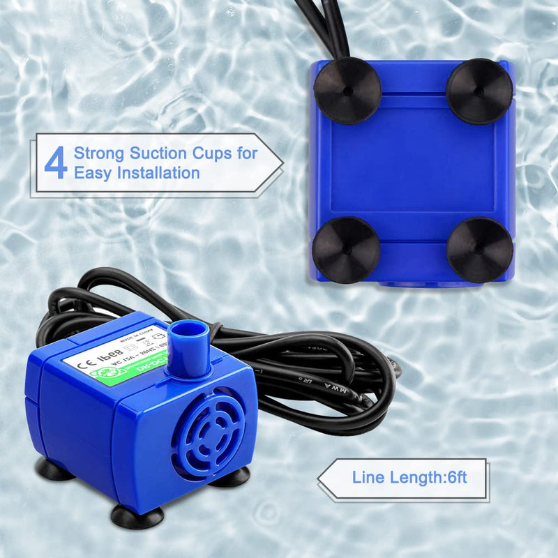 Comsmart Pet Water Fountain Pump, Upgraded Auto Power Off Cat Fountain Pump Replacement, Cat Fountain Water Bowl Inside Replacement Motor DR-DC160 for Pet Drinking Fountain Cat Dog Water Dispenser - BeesActive Australia