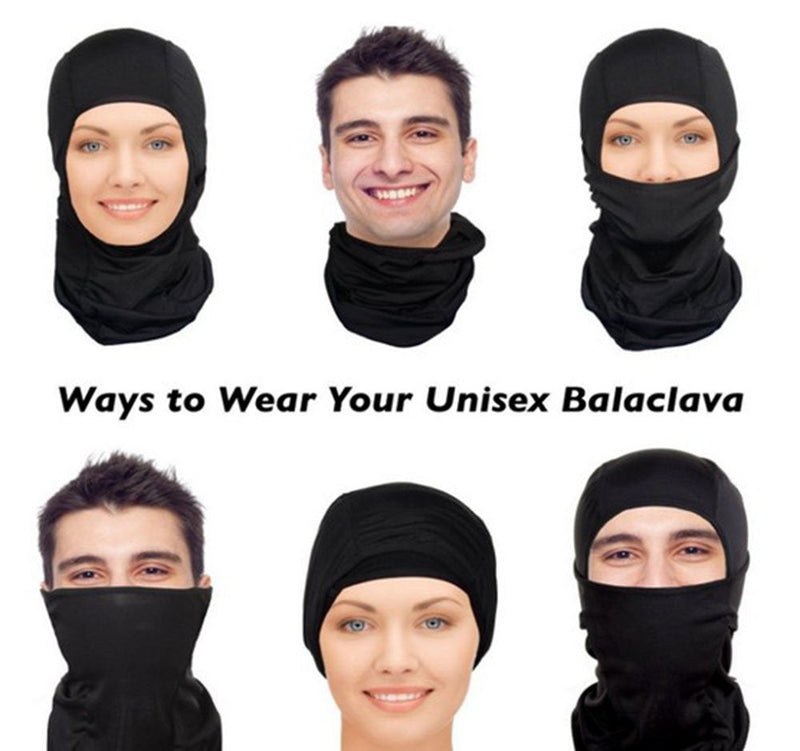HFDA 7in1 Balaclava Face Mask Windproof Neck Warmer Breathable Hood Quick Dry Cycling Headgear White - BeesActive Australia