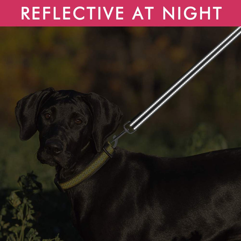 PUPTECK Reflective Short Dog Leash - 3 Packs 2.5ft/ 1.5ft/ 1ft Nylon Dog Leash with Strong Clip, and Soft Padded Handle, Durable Training Leash for Small Medium Large Dogs Cats Walking Outside Black - BeesActive Australia