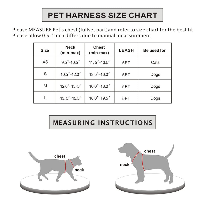 TRUKSPET Dog Harness and Leash Set,Step in no Pull Dog Harness Adjustable Reflective Padded Mesh Fabric Dog Vest for Extra-Small/Small Medium Dogs and Cats M:(Neck:12''-13.5'',Chest:6''-18') Pink - BeesActive Australia
