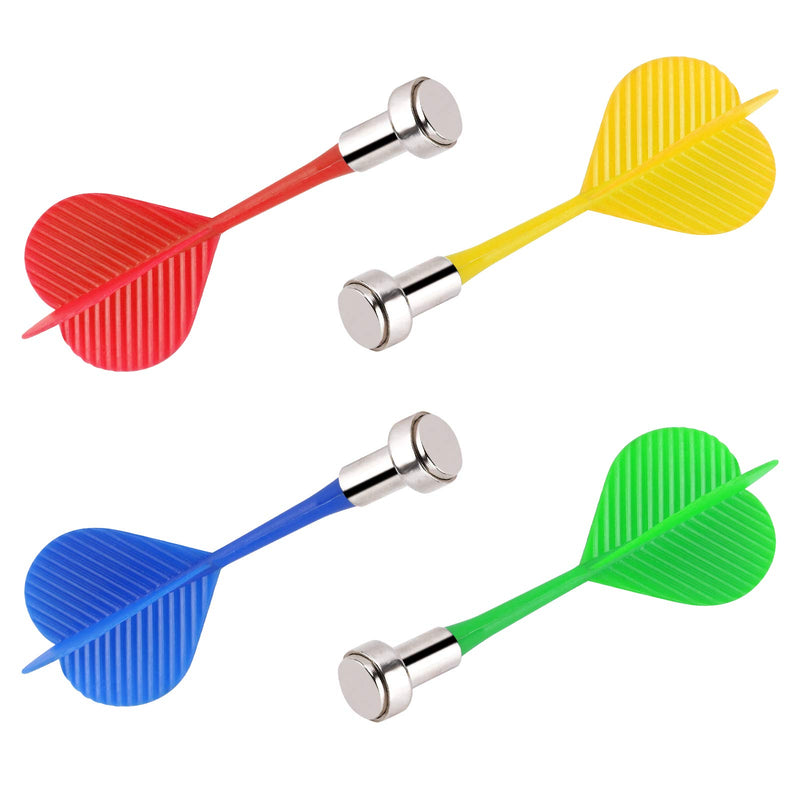 Accmor 24 Pcs Magnetic Darts, Safe Plastic Darts Replacement Dart for Magnet Dartboard, Safe Darts for Boys Girls and Adults Target Game Toys (Red, Blue,Yellow, Green) - BeesActive Australia
