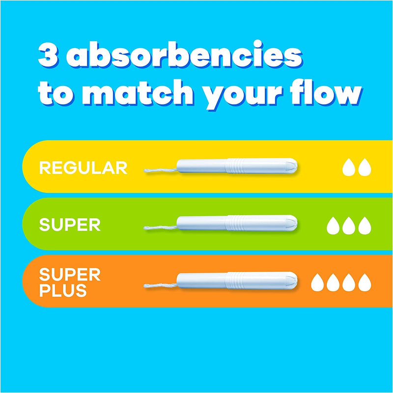 Tampax Tampons, Super With Cardboard Applicator, 20 Tampons, Leak Protection And Discretion, Super Absorbent - BeesActive Australia