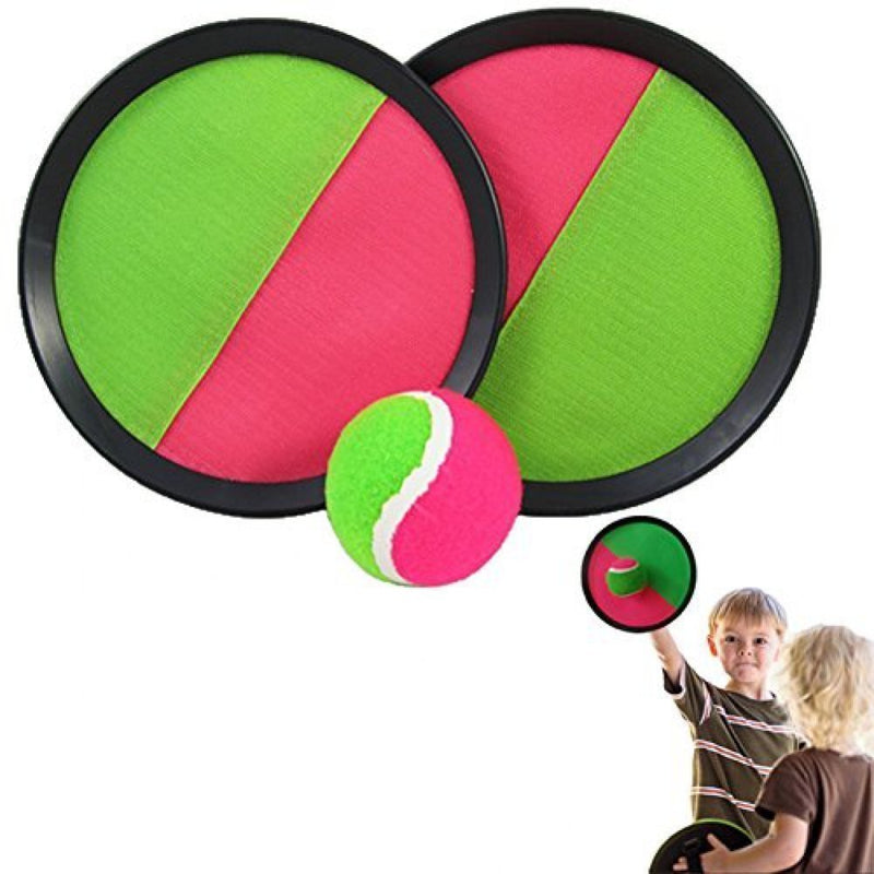 [AUSTRALIA] - BoBofly Paddle Catch Ball and Toss Game Set Disc Toss and Catch Paddle Sport Game 4 Paddles and 4 Balls 
